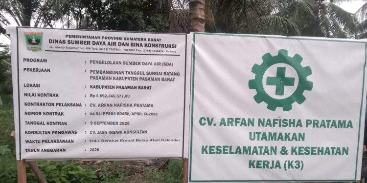 Pembangunan Tanggul Batang Pasaman Dimulai, Warga Pasir Tampang Harapkan Abrasi Teratasi