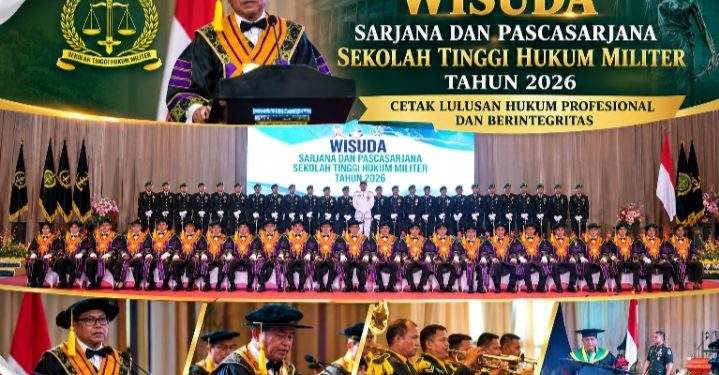 Sekolah Tinggi Hukum Militer Gelar Wisuda Sarjana Angkatan XXVIII dan Pascasarjana Tahun Akademik 2026   